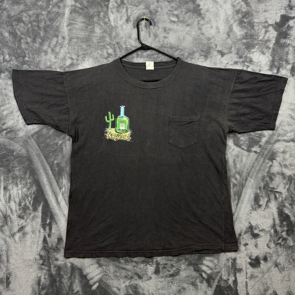 Cabo Wabo Cantina Tequila Pocket T-Shirt Mens XL Black Good Vintage Graphic Tee